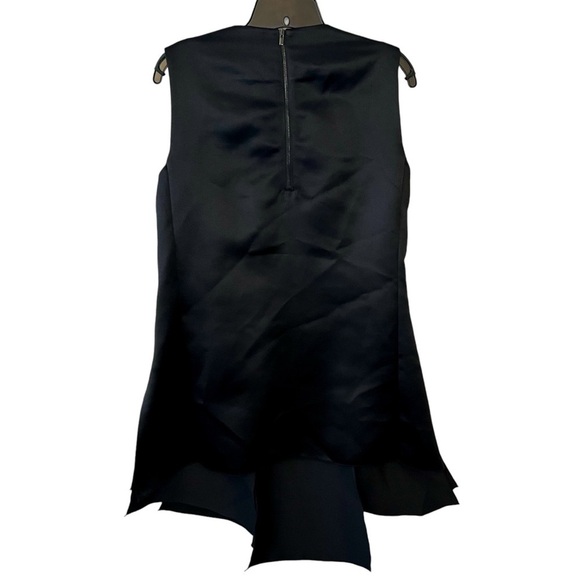 Tibi Luxury, $500 Retail, Layered, Scoop Neck, Sleeveless, Shift Dress, Black, 8 - Picture 5 of 11